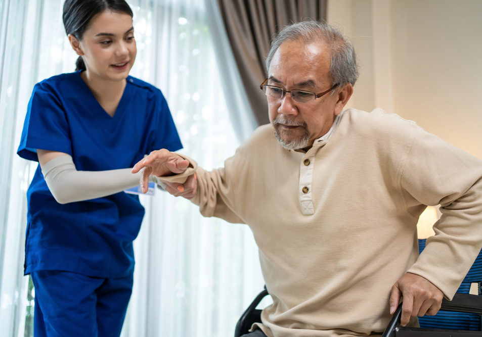 “Support staff providing care in an Essex residential home.”